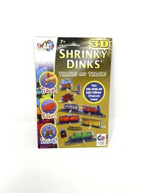 Shrinky Dinks 3D Trains And Tracks Nostalgic Novelty Kids Craft Color Bake